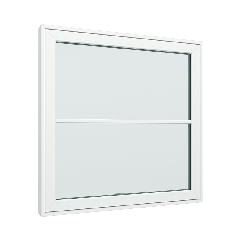 Topstyret vindue 1 fags med 1x2 glasfelter.