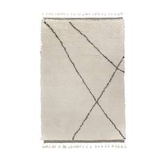 Large Lines Handmade Berber Wool Rug