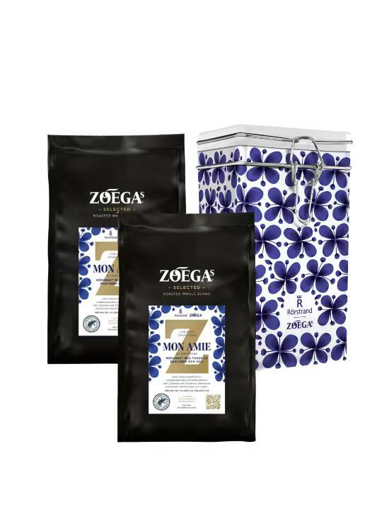 ZOÉGAS Mon Amie by Rörstrand kaffebönor + kaffeburk