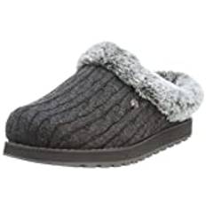 BOBS from Skechers Women's Keepsakes Ice Angel Slipper, Charcoal, 6.5 W US