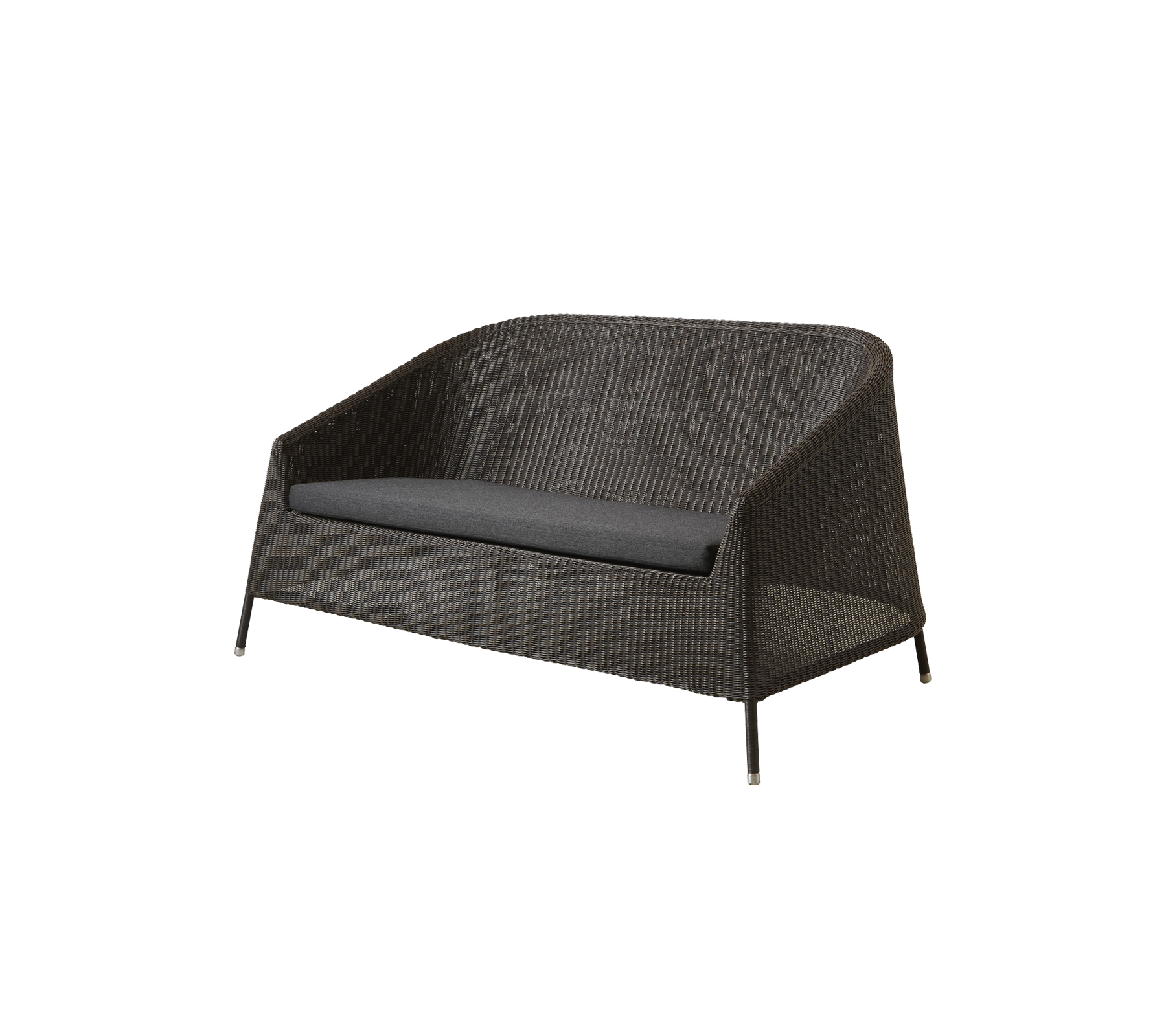 Kingston 2-sits loungesoffa - Sand, small round Weave / Light brown, Rise w/QuickDry & Airflow