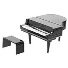 Vaguelly 3 Set Barnleksak Piano Modell Dockhus Piano Mini Leksaker För Barn Barn Leksaker Kostymer För Barn Mini Musikinstrument Dockor Mini Piano Plastmöbler Ob11 Dekorationer