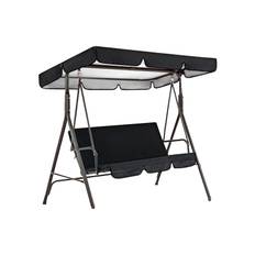 Outdoor Swing Canopy Cover Set Oxford Fabric Swing Waterproof Dustproof Sunshade Cover Deck Patio