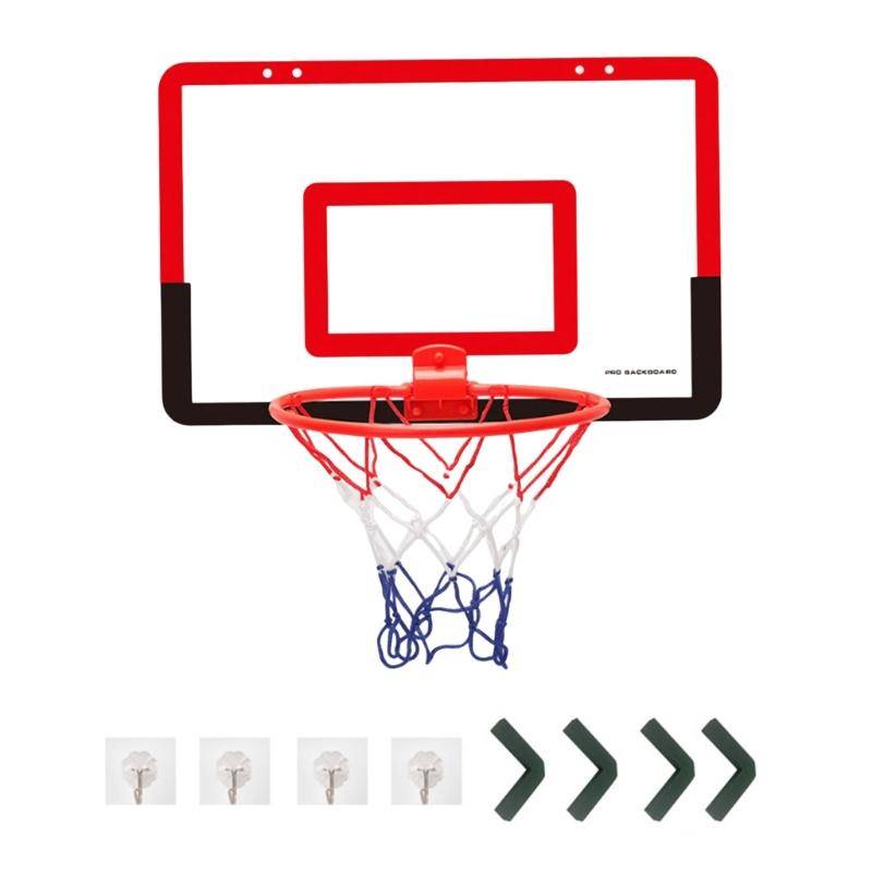 Liten Hemmatränings Basketkorg Väggmonterad Hopfällbar Basketställ Inomhus Basketkorg för Barn Barn