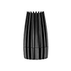 Alessi WAL03 B Pepparkvarn, Aluminium, Svart, 7.5 x 7.5 x 14.2 cm