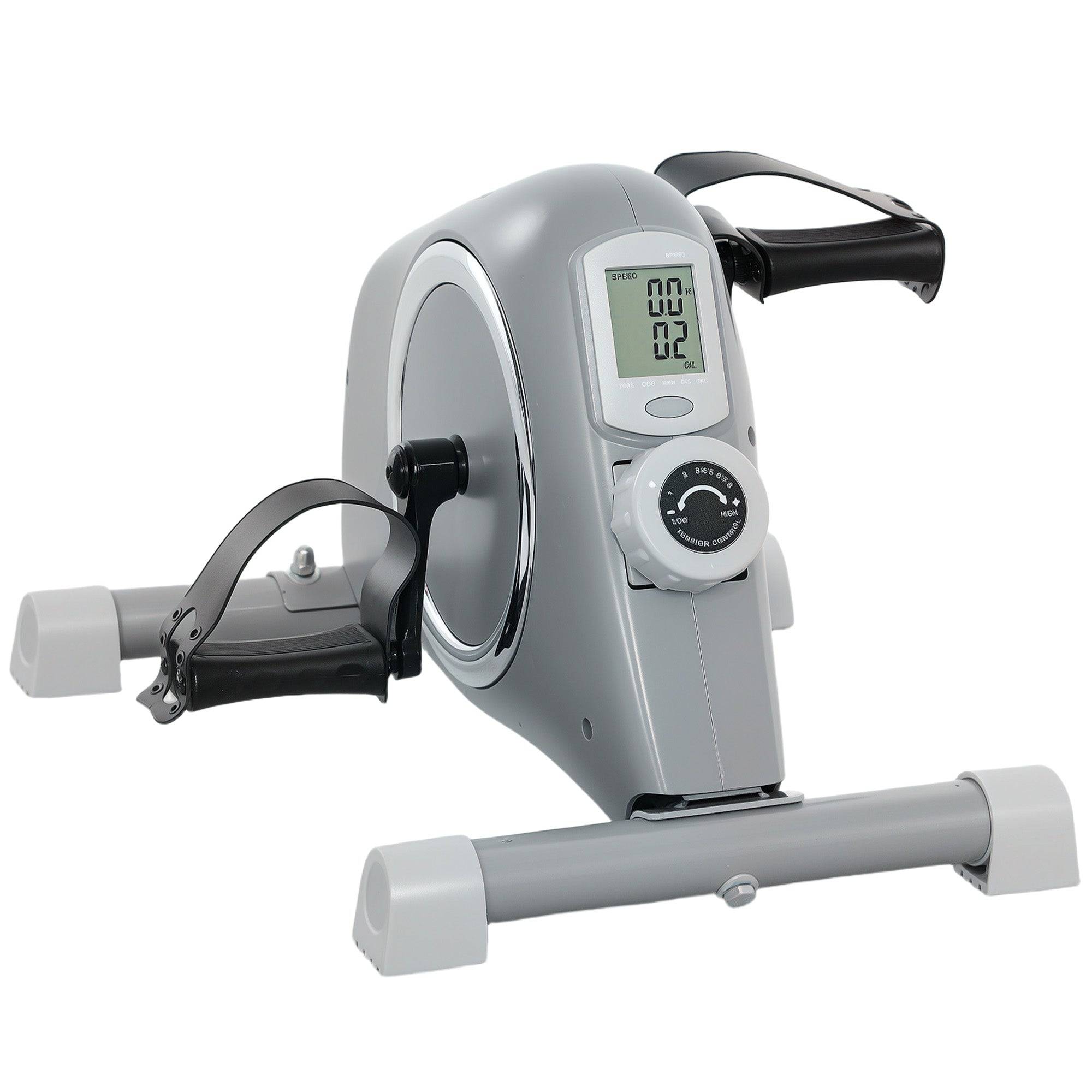 SPORTNOW Pedal Exerciser With Eight Level Magnetic Resistance, With Eight-Level Magnetic Resistance, Grey - Grey