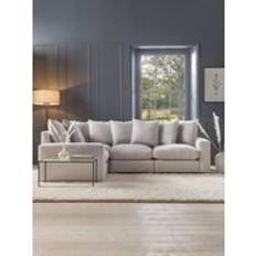 Lyon Corner Sofa - Black Leather