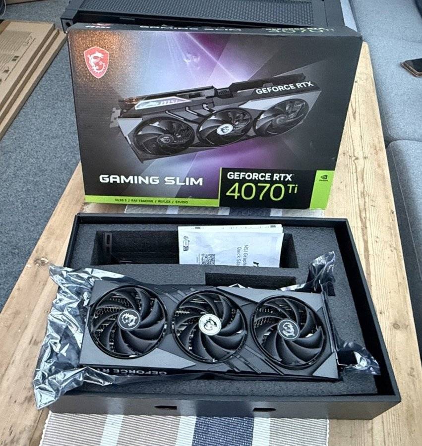MSI GeForce RTX 4070 Ti Gaming X Slim 12GB, Arctic Liquid