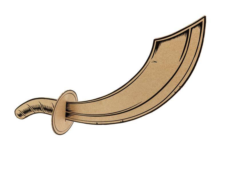 Svärd i Papp Piratkalas