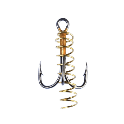 Eagle Claw Soft Bait Treble Hook with Spring 3st (Storlek: 4)