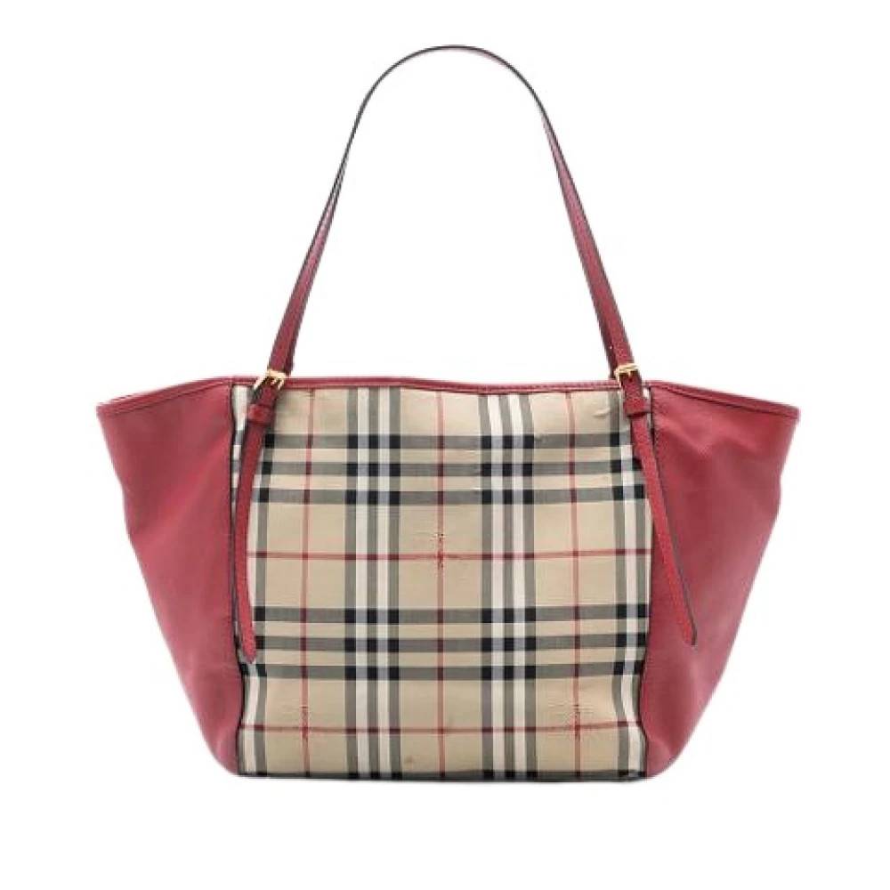 Burberry Vintage Pre-owned Canterbury Tote Bag - Vintage - Dame - Beige - ONE SIZE - Læder