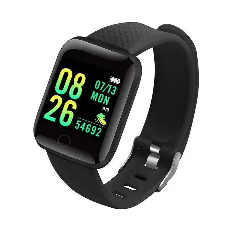 Smartwatch Fitness Monitor for Men and Women - Y68 Black