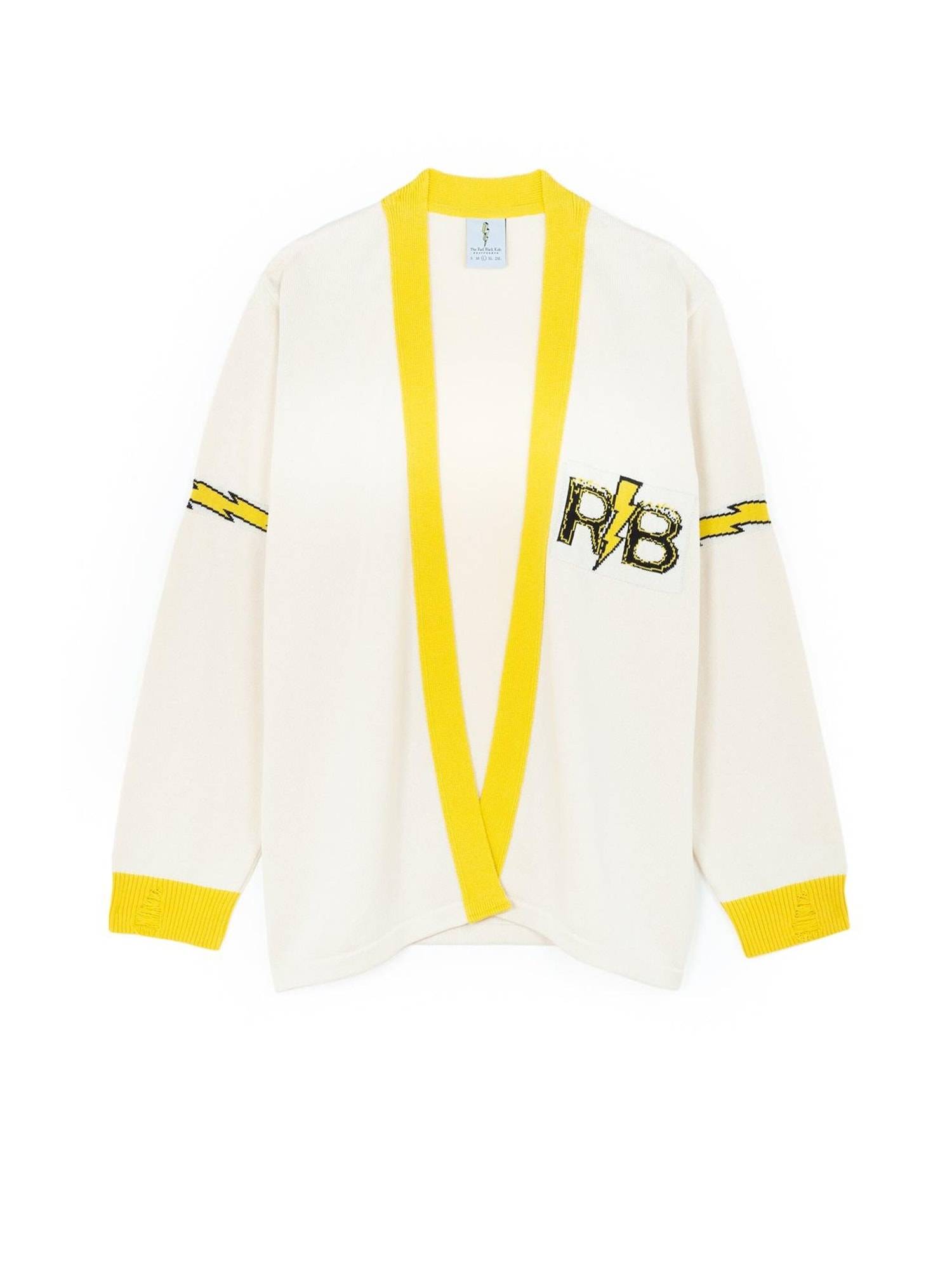 The Rad Black Kids Cardigan  hvid