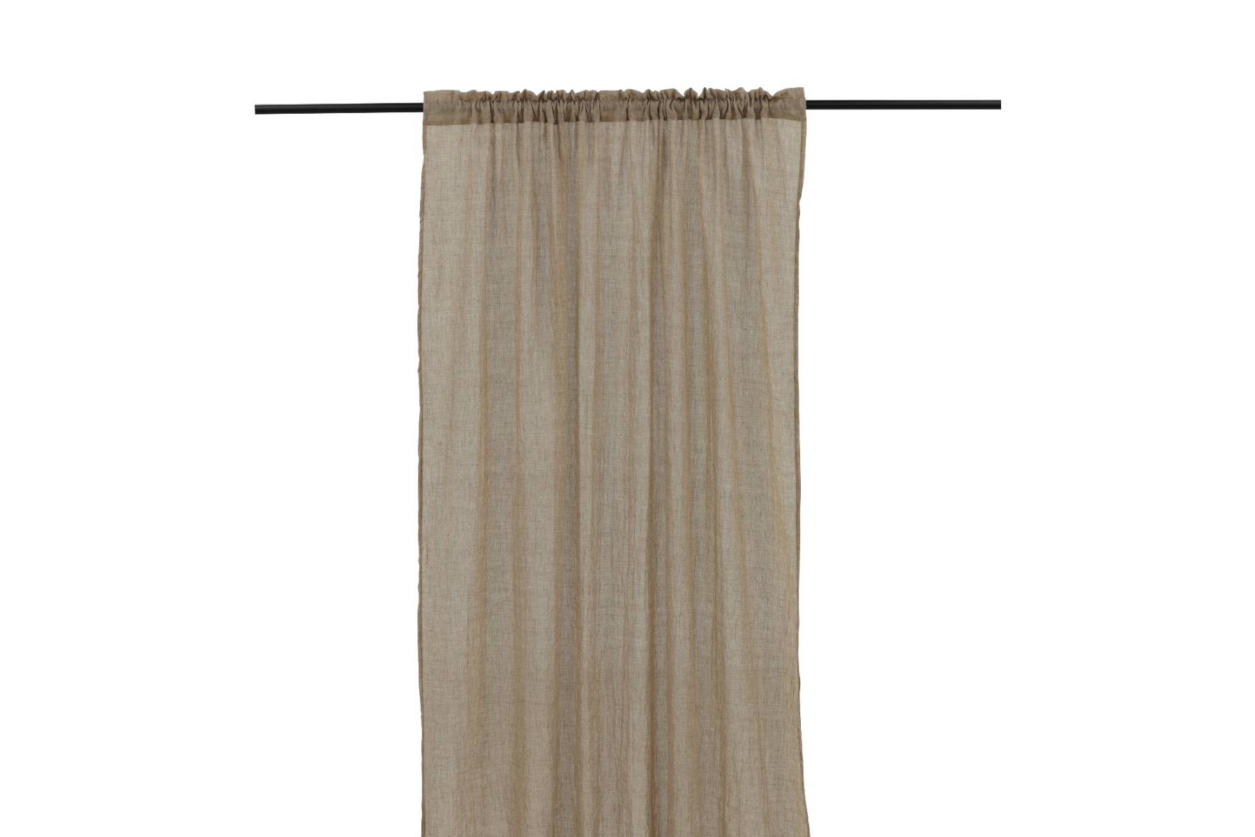 Rosendimma Brun 2x135x240 cm Linnegardin-look 2-Pack