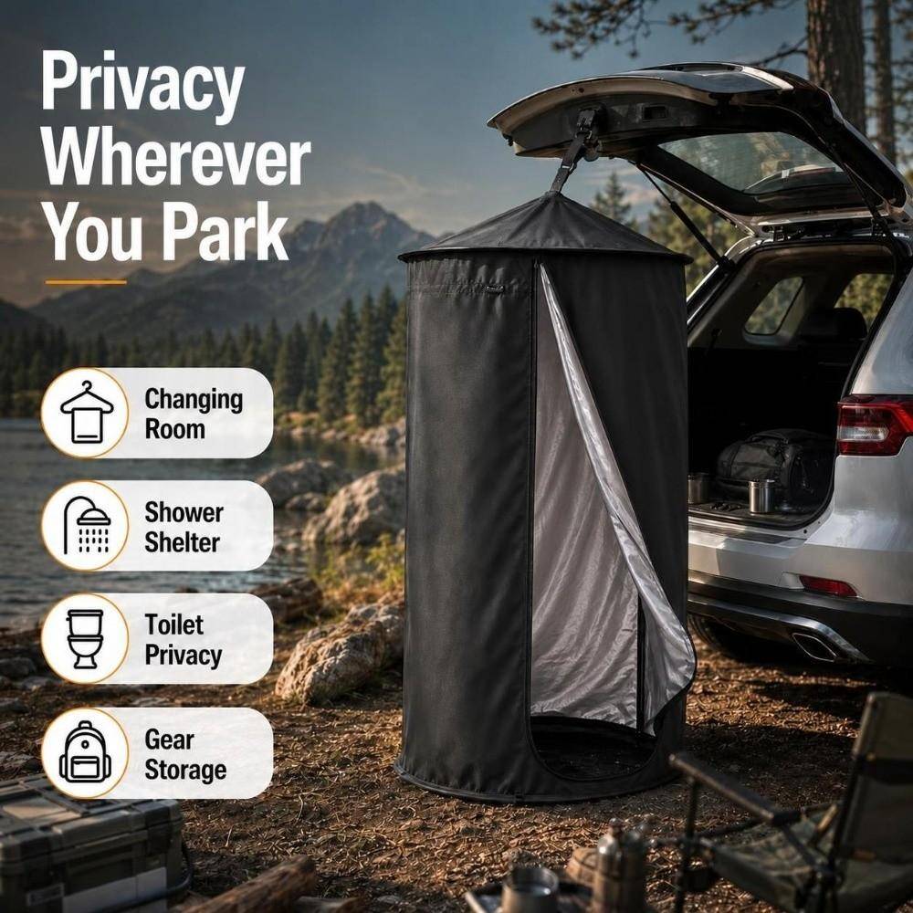 Hopfällbar Design SUV Dusch-tält Hopfällbart Toalett-tält för Camping Resa Utomhusbruk