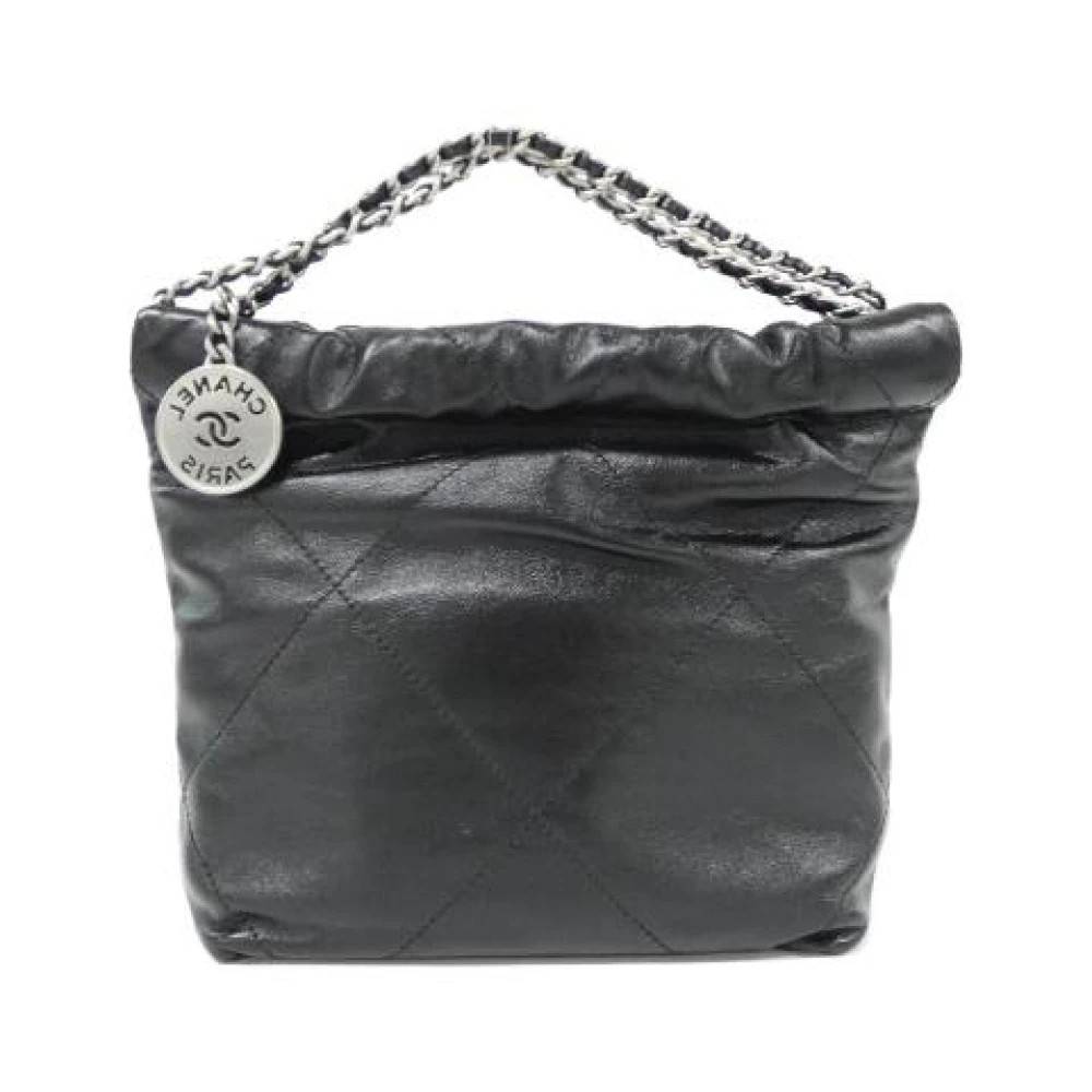 Chanel Vintage Pre-owned 22 Line Calf Mini Shoulder Bag - Vintage - Dame - Sort - ONE SIZE - Uld