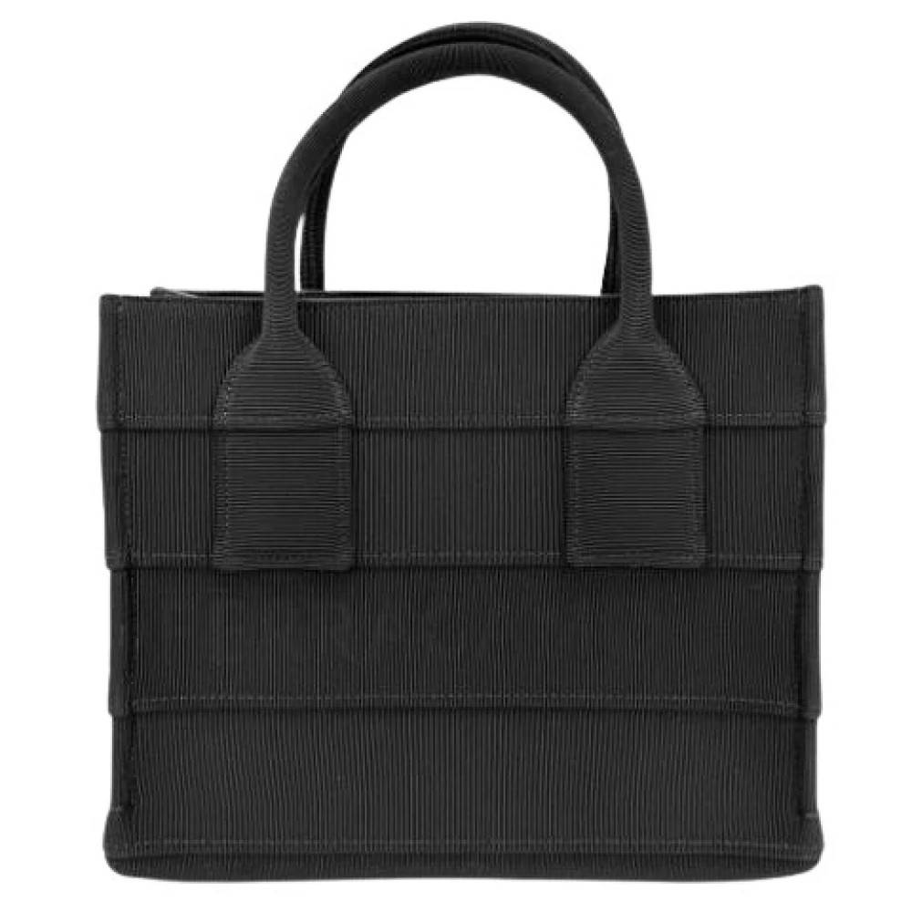 Salvatore Ferragamo Pre-owned Pre-owned canvas håndtasker - Vintage - Dame - Sort - ONE SIZE -