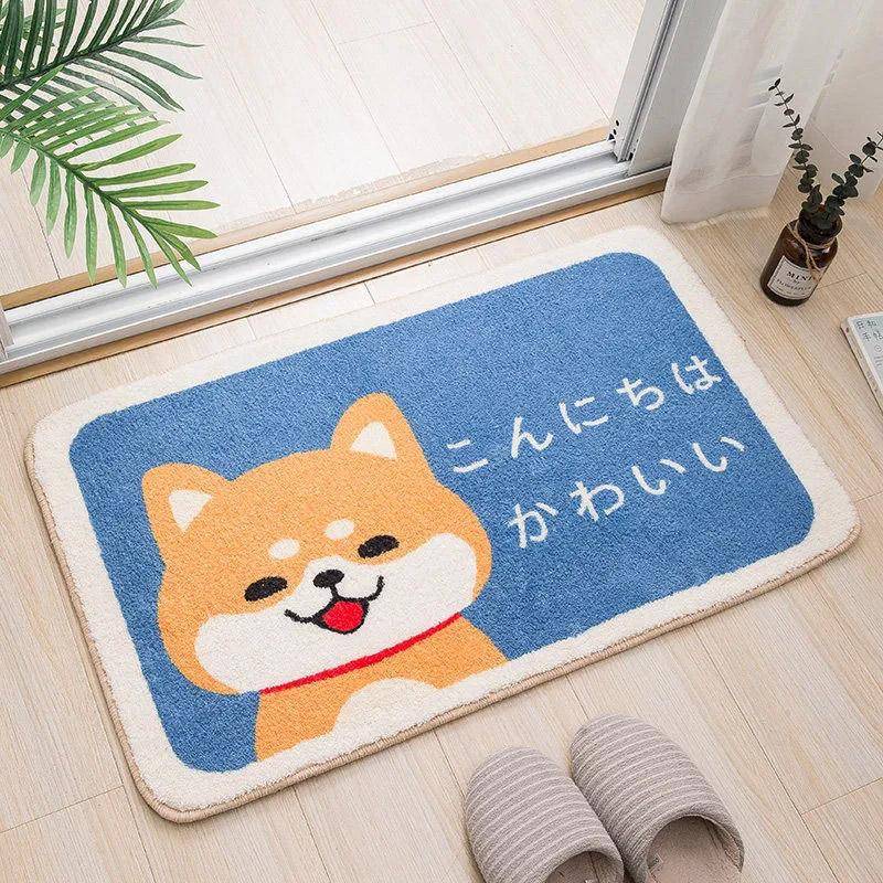 Cartoon Floor Mat Bathroom Absorbent Non-slip Mat Home Door Welcome Mat Bedroom Carpet Door Mat Indoor Foot Mat Washable Kids Rugs 40*60cm