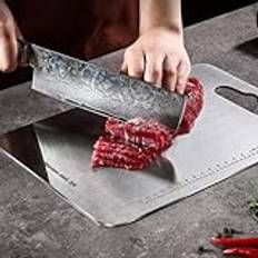 Skärbräda i titan Taima titan skärbräda, 100% äkta titan skärbrädor för kök, säkerställer ingrediensernas ursprungliga smak, lätt att rengöra och ta bort orenheter
