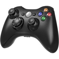 Trådløs Controller til Xbox 360, Finydr Xbox 360 Joystick Trådløs Spilcontroller til Xbox & Slim 360 PC (sort)