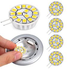 Kohree G4 LED 12V Hellweiß: 2W LED Leuchtmittel G4 Ersetzt 20W Halogen, LED Birne G4 4000K 145LM Lampe Kein Flackern Kein Dimmbar, Stiftsockellampe 12V AC/DC,Unterbauleuchten Dunstabzug Licht, 4PCS