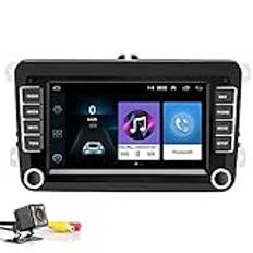 Bluetooth Bilradio 2 Din 7 "Android 8.1 Car Mediaspelare Bil Stereo WIFI GPS Bilradio Navigation För Skoda V/W Passat B6 Polo Golf