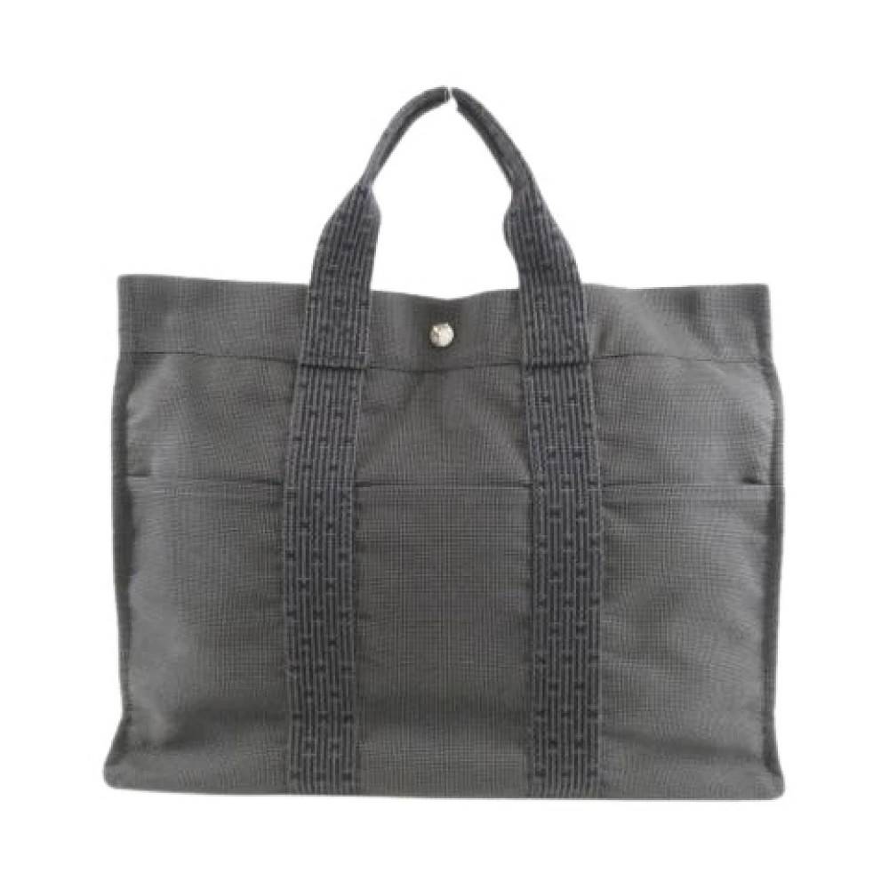 Hermès Vintage Pre-owned Vintage Tote Bag - Vintage - Dame - Grå - ONE SIZE - Uld