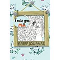 Grief Journal For Loss Of Mother: I Miss You Mom, Guided Grief Journal For Loss Of Mother Grieving Sympathy Gift For Son Or Daughter | cute fluffy white kittens playing on the grass with butterflies.