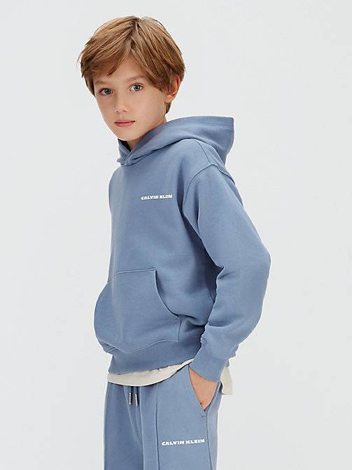 Relaxed Backprint Logo Hoodie - Purple - 12