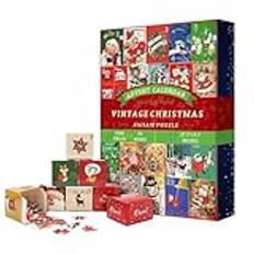 Adventspussel, adventspussel, 1000 bitar julpussel, jul nedräkningadventskalender – roliga och utsökta julpussel för 2024 för kärleksfulla vänner