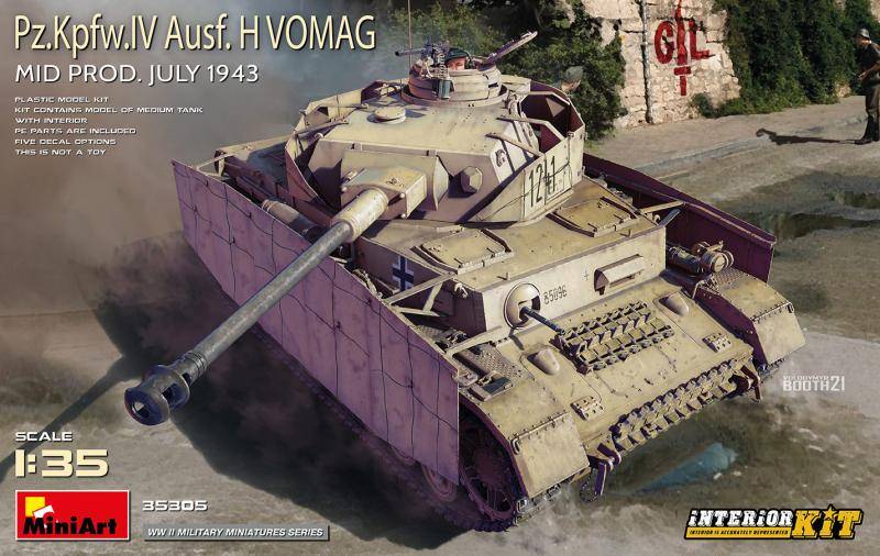 Pz.Kpfw.IV Ausf. H Vomag. MID PROD. JULY 1943. INTERIOR KIT 1/35