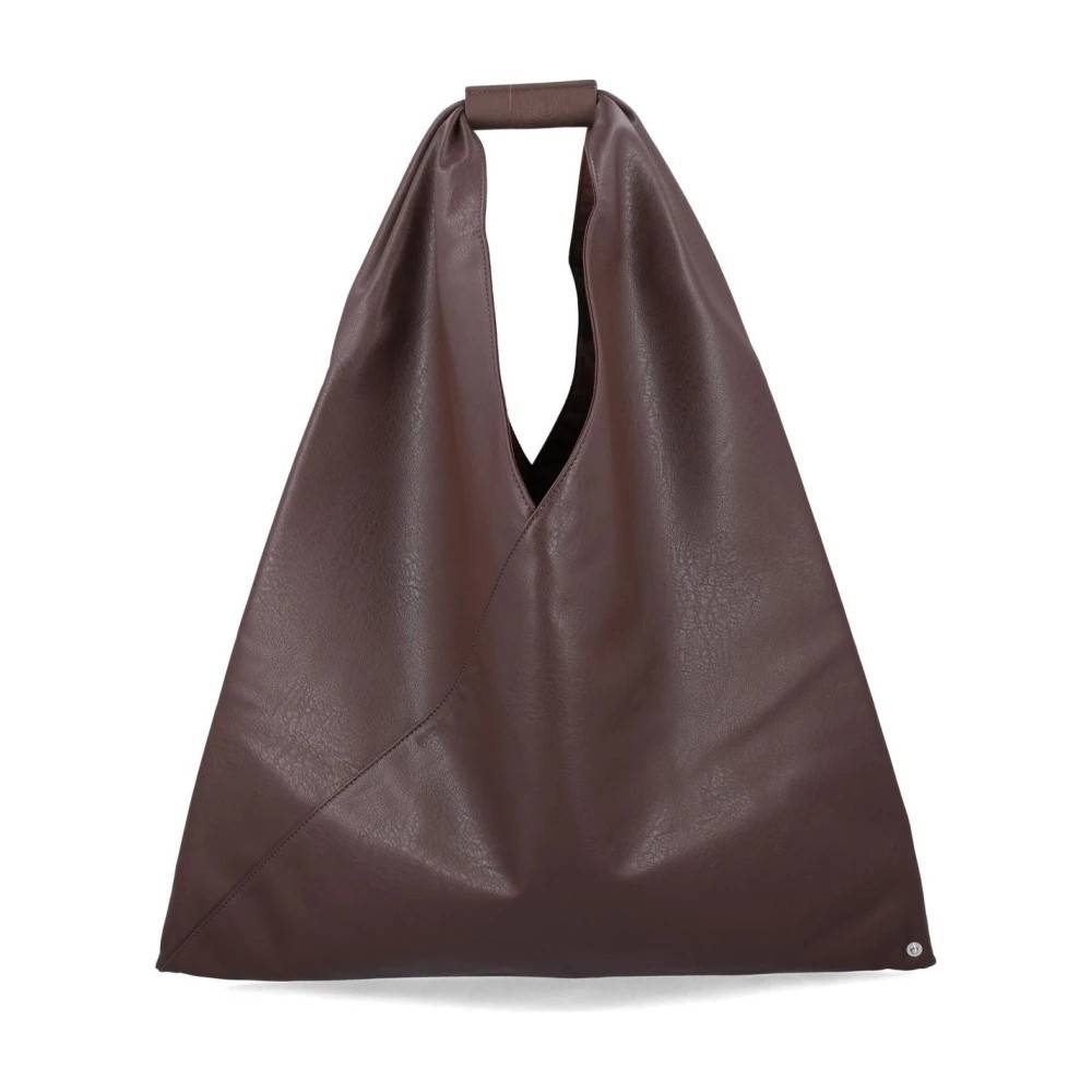 MM6 Maison Margiela Japansk Tote Bag - Tasker - Dame - Brun - ONE SIZE - Læder