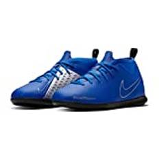 Nike Pojkar Jr. Phantom Vision Club Dynamic Fit Ic fotbollsskor, Blå racer Blue Black Metallic Silv 400-27 EU