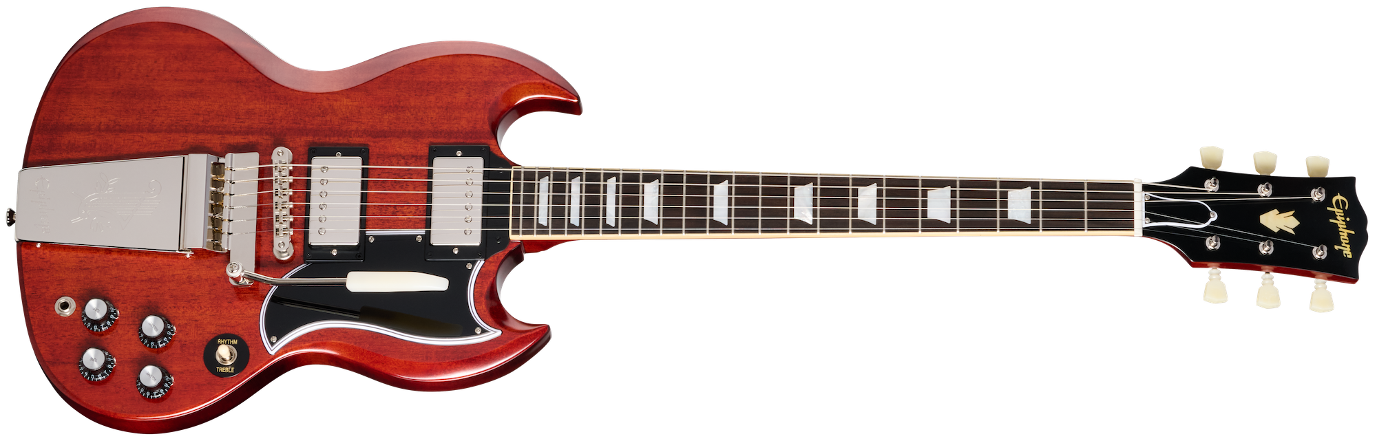 Epiphone 1964 SG Standard with Maestro Vibrola Reissue Cherry Red