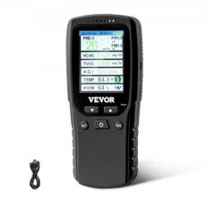 VEVOR 8-I-1 luftkvalitetsmåler PM1.0/2.5/10 HCHO TVOC fugtighedstester