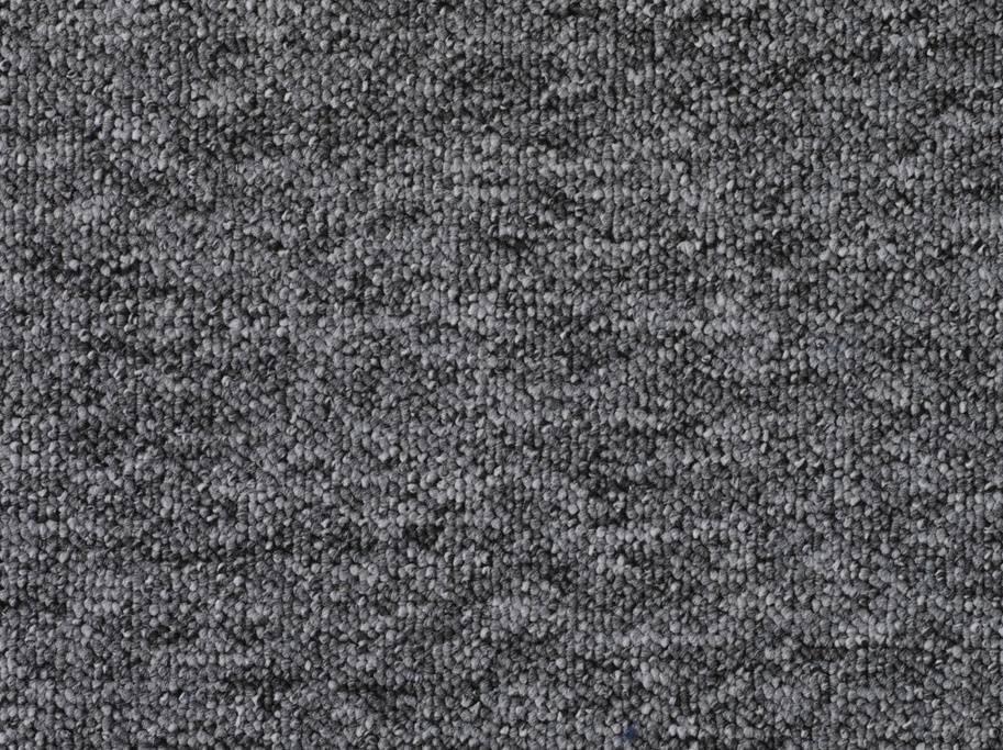 Gulvtæppe i 100% polypropylen - Turbo Grå - 500 cm. (+/- 1 %)