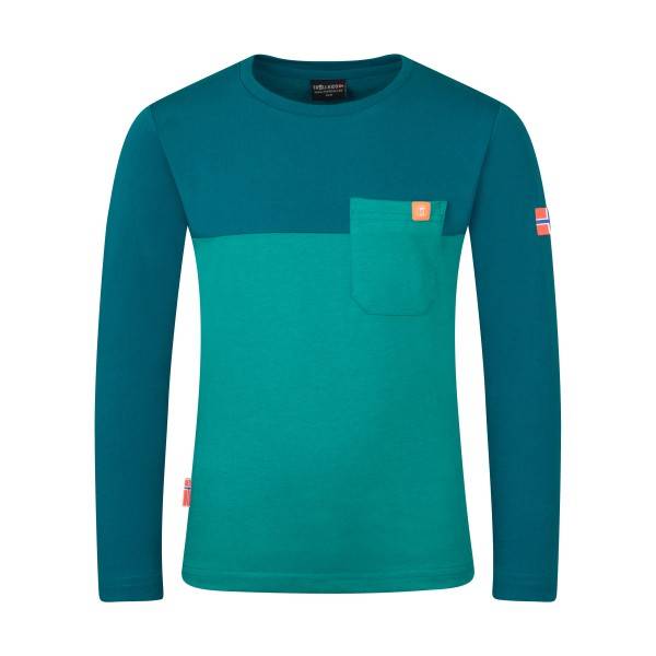 Trollkids Kid's Bergen Longsleeve Longsleeve Børn størrelse 164 farve turkis