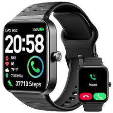 Smartwatch Damen mit Telefonfunktion,1.8" Uhren Damen mit Herzfrequenz SpO2 Stress Schlafmonitor,Alexa Integriert Watch,110 Sportmodi Fitness Tracker,IP68 Wasserdichte Sport Armbanduhr für Android iOS