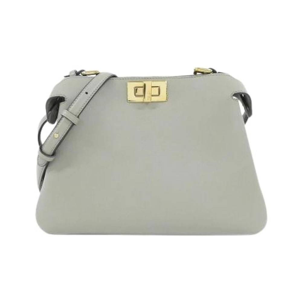 Fendi Vintage Pre-owned Vintage Skuldertaske - Vintage - Dame - Grå - ONE SIZE - Uld