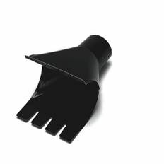 Omvikningskupa Wijo Svart, För Stuprör: 110 mm, Dimension Hängränna: 150 mm