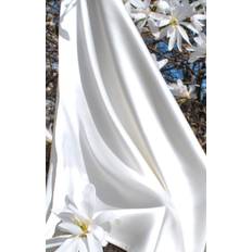Sidenlakan Satin 150x270 cm, Vit, Sidensatin 19 momme