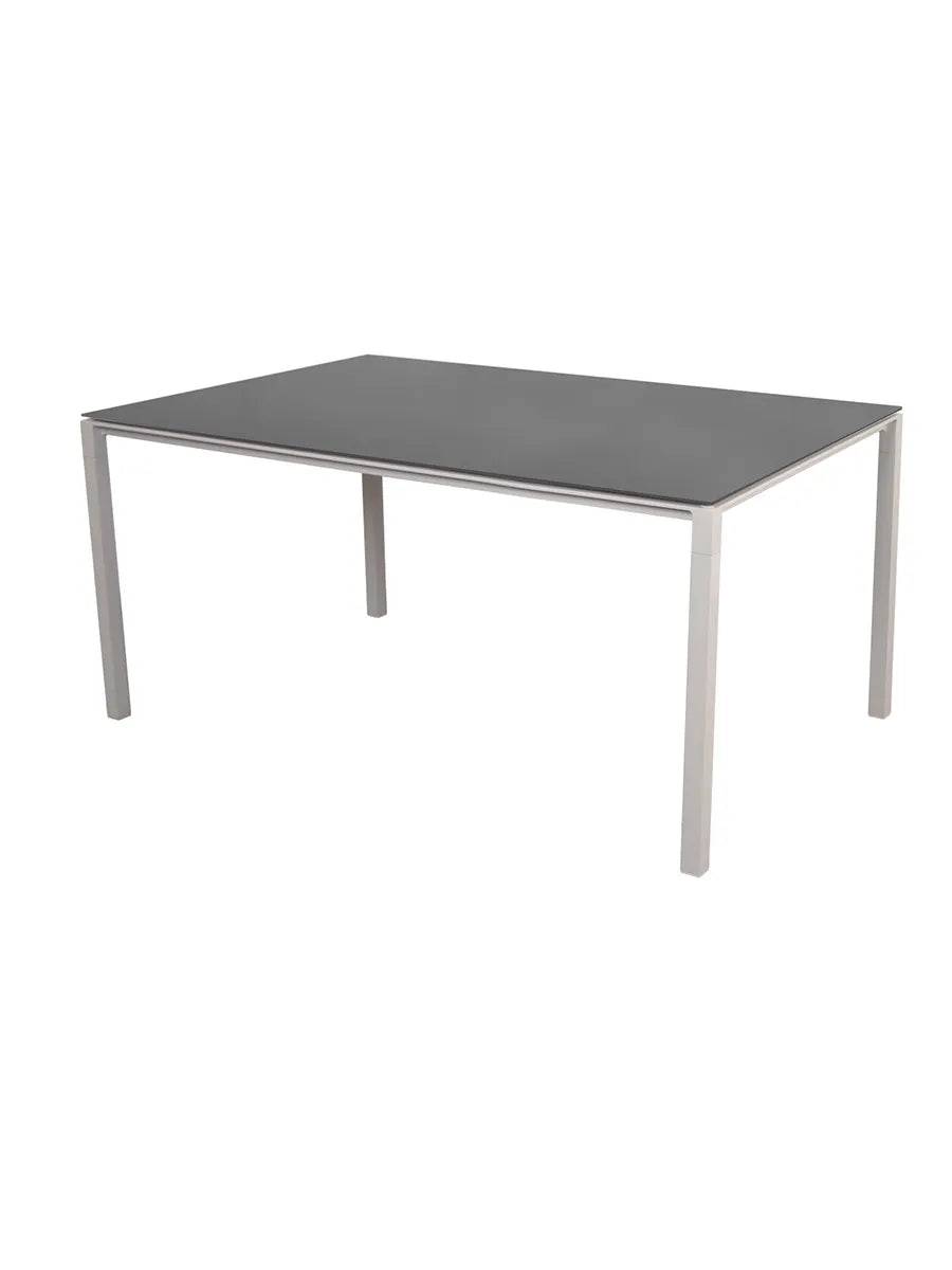 Pure Bord, 150x90 cm fra Cane-line Nero Black / Sand - Jacobsen Plus