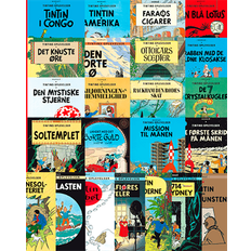 Alle 23 Tintin-farvealbum i softcover