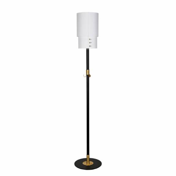 A Cuff Golvlampa Svart Struktur