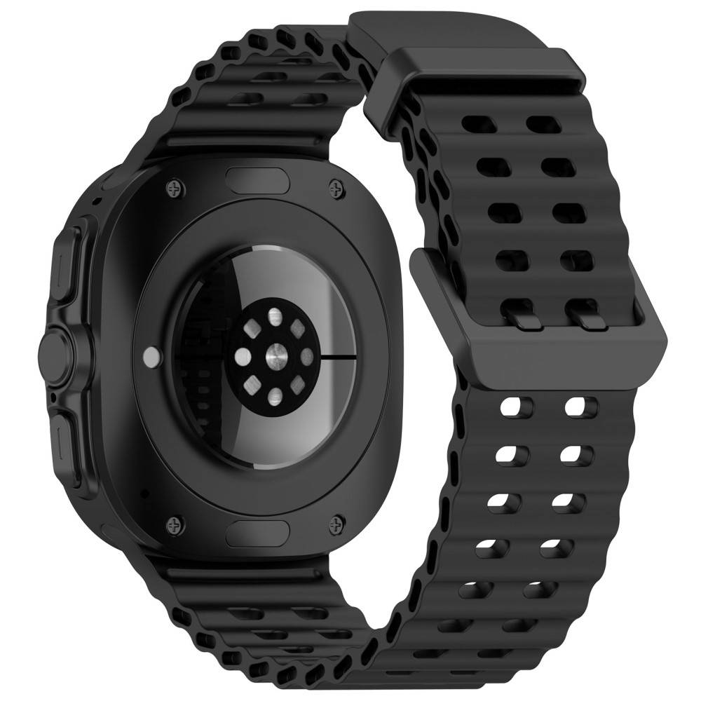 Galaxy Watch Ultra (2025) / 47 mm Armband Wave Design Svart
