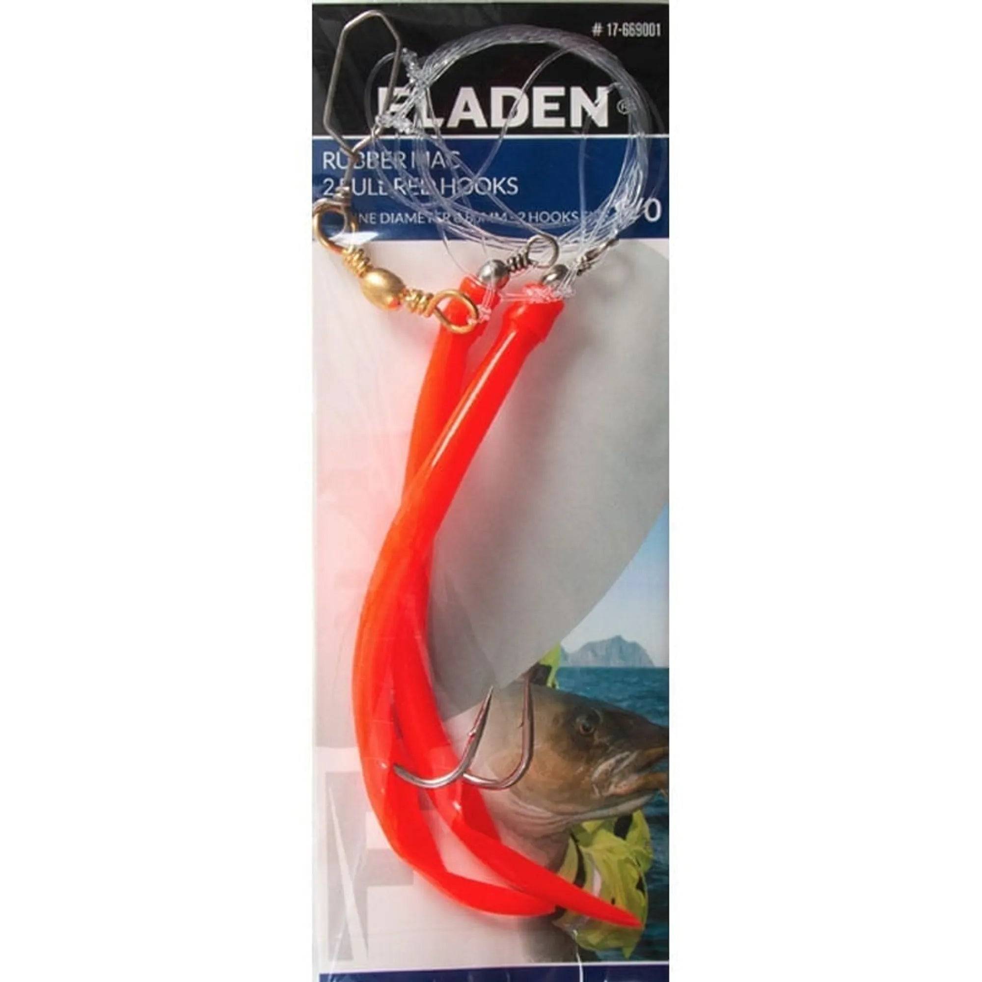 Rubber M 2 full redhooks - 6/0 / Red