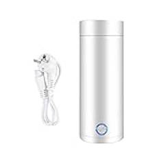 400 ml minivattenkokare och minitermos, EIMZU bärbar elektrisk vattenkokare, bärbar elektrisk vattenkokare, 3 minuter snabb matlagning, 3 i 1 med foder i 304 rostfritt stål