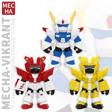 1 st Mecha-nyckelring, Modern Mecha Mini-hänge-nyckelring, Tecknad nyckelring, Födelsedagspresent, Väskberlock, Present till honom, Stitch-leksaker, R - Multifärgad (Röd Mecha,Gul Mekanik,Vit mecha,Lila Mecha)