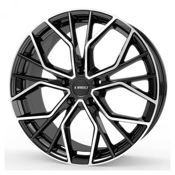 IT Wheels Tiara 4 Black Polished - 7/17 4/108 ET23 B65.1
