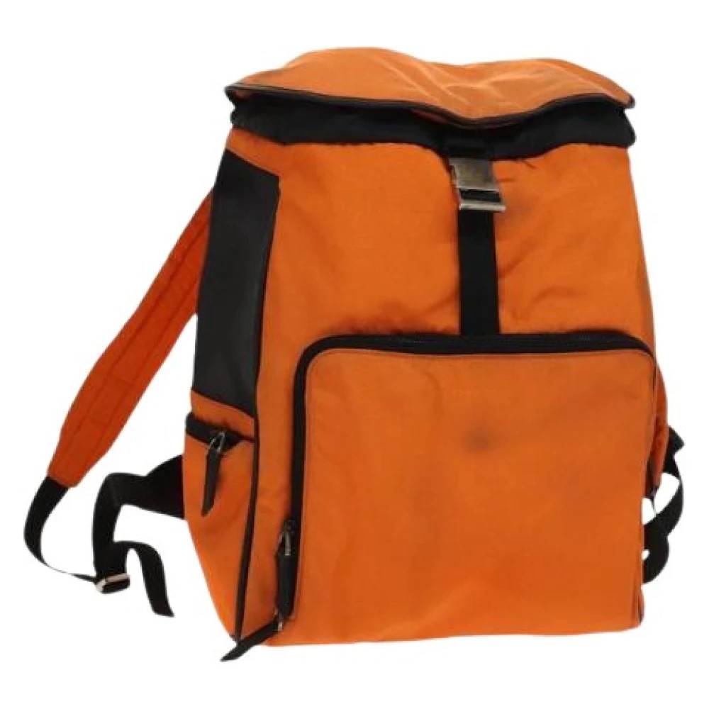 Gucci Vintage Pre-owned nylon rygsaekke - Vintage - Dame - Orange - ONE SIZE - Nylon